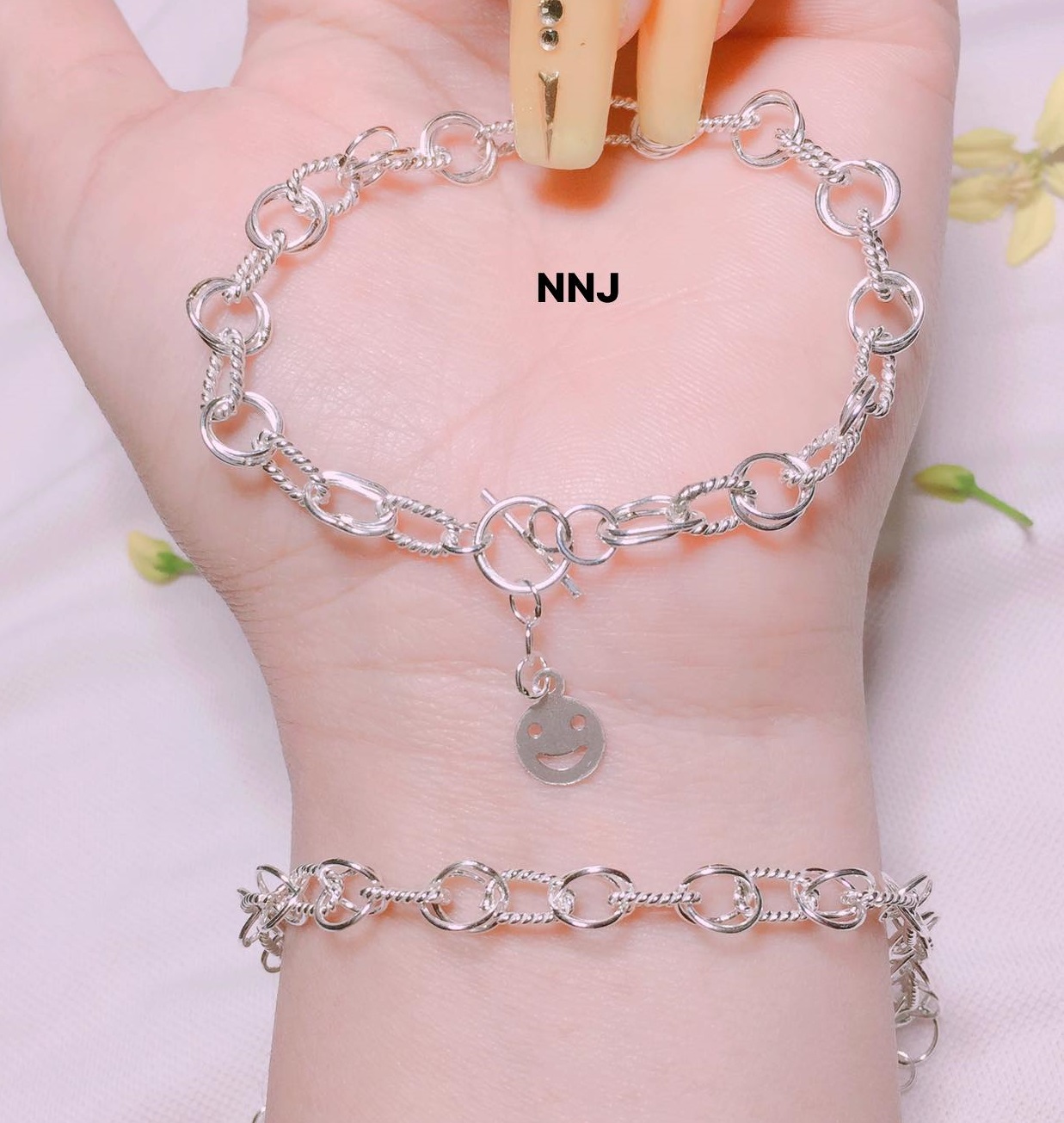 Lắc tay nữ bạc ta MS12a