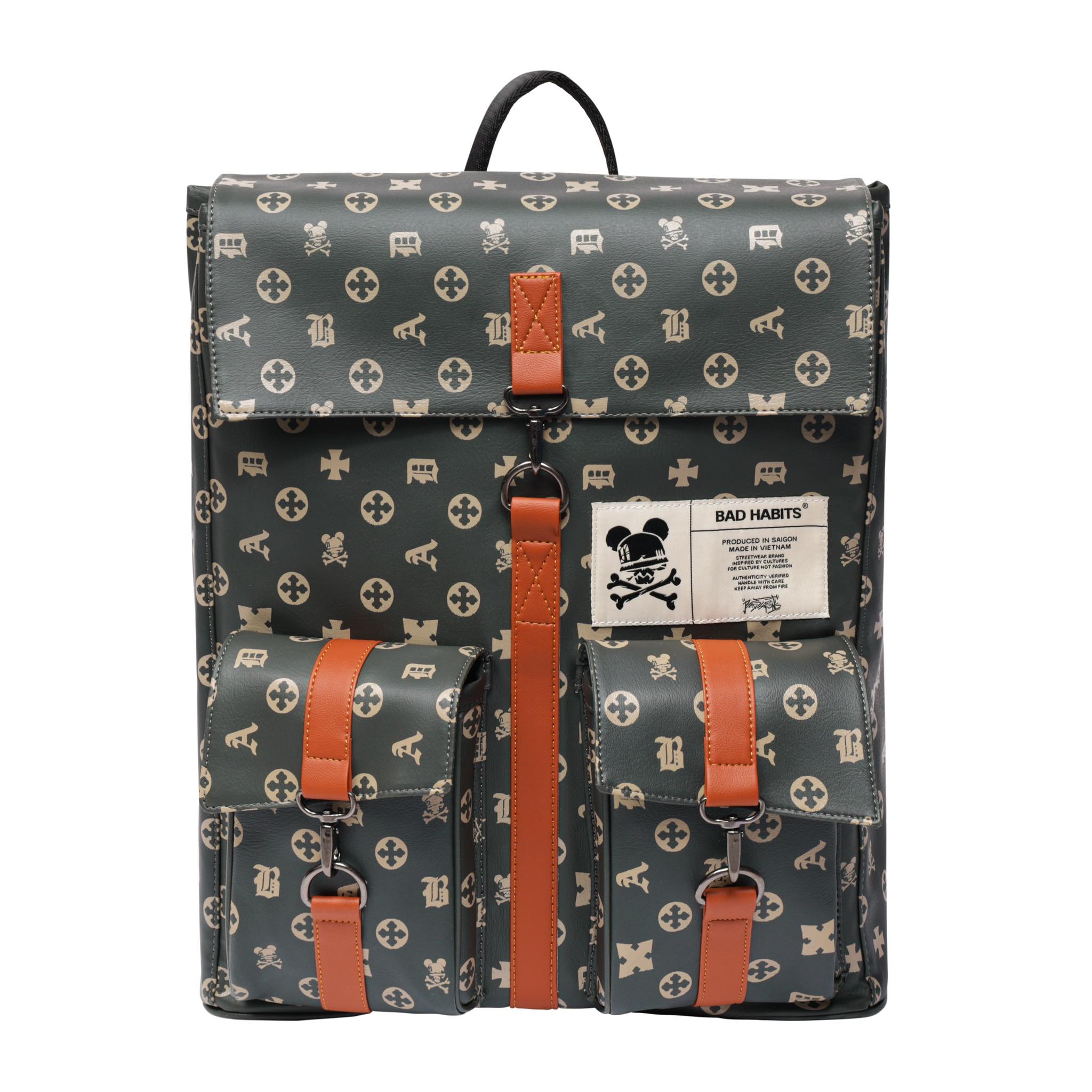 Balo bad habits backpack over print - local brand chính hãng