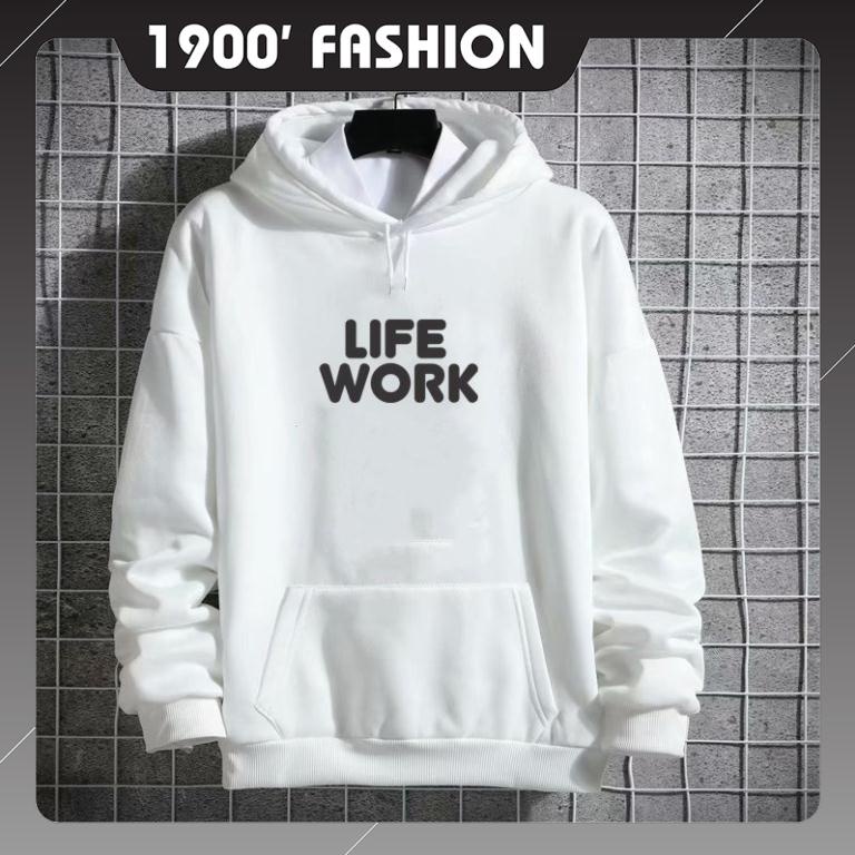 Áo nỉ hoodie life work áo nỉ dày dặn, áo nỉ nam nữ đẹp, áo hoodie, áo đôi