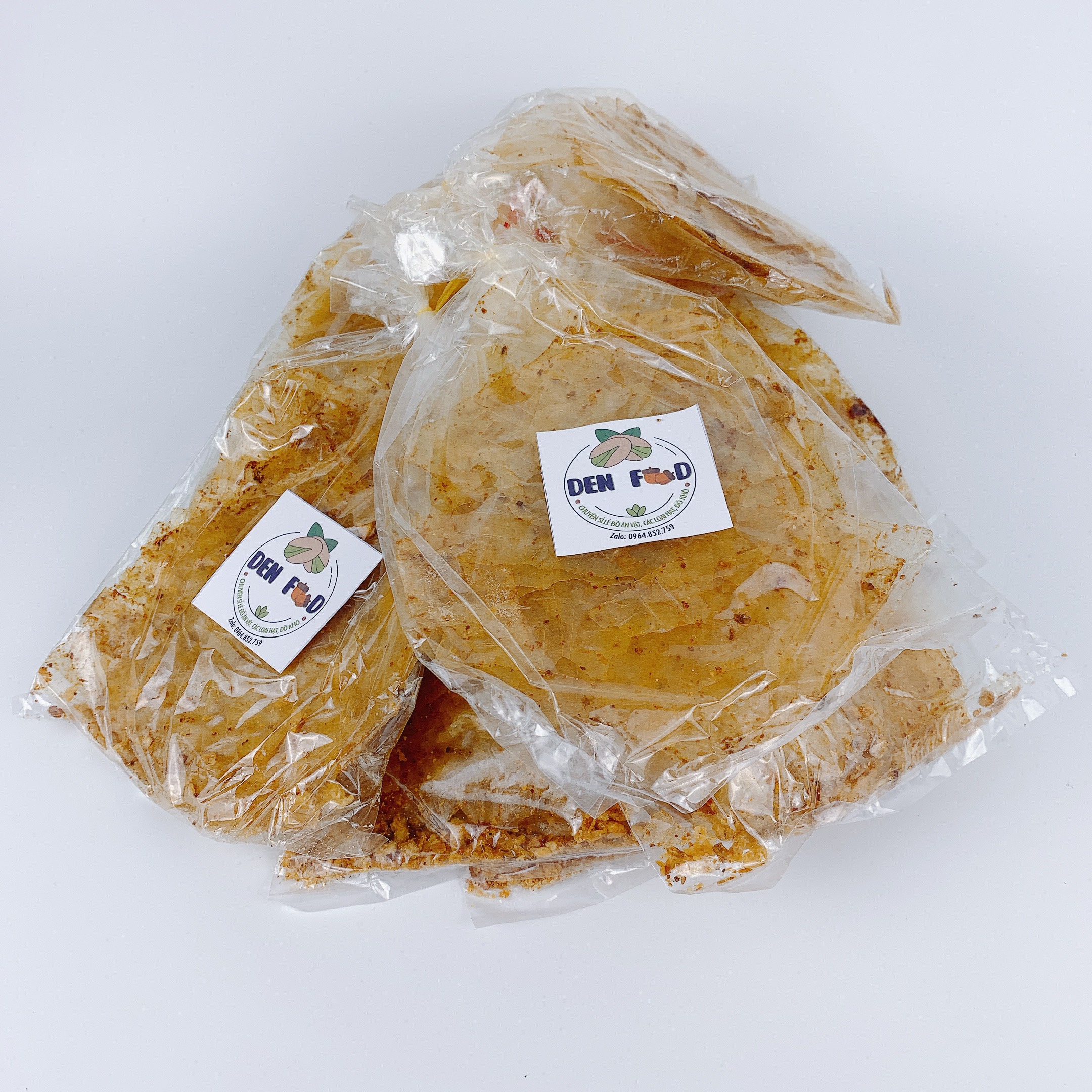 Bánh Tráng Xì Ke Muối Nhuyễn Phơi Sương Trộn Tỏi 50Gr 1 bịch