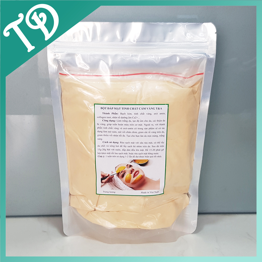 Bột dẻo tinh chất cám vàng, bột dẻo đắp mặt dưỡng ẩm và trắng da.