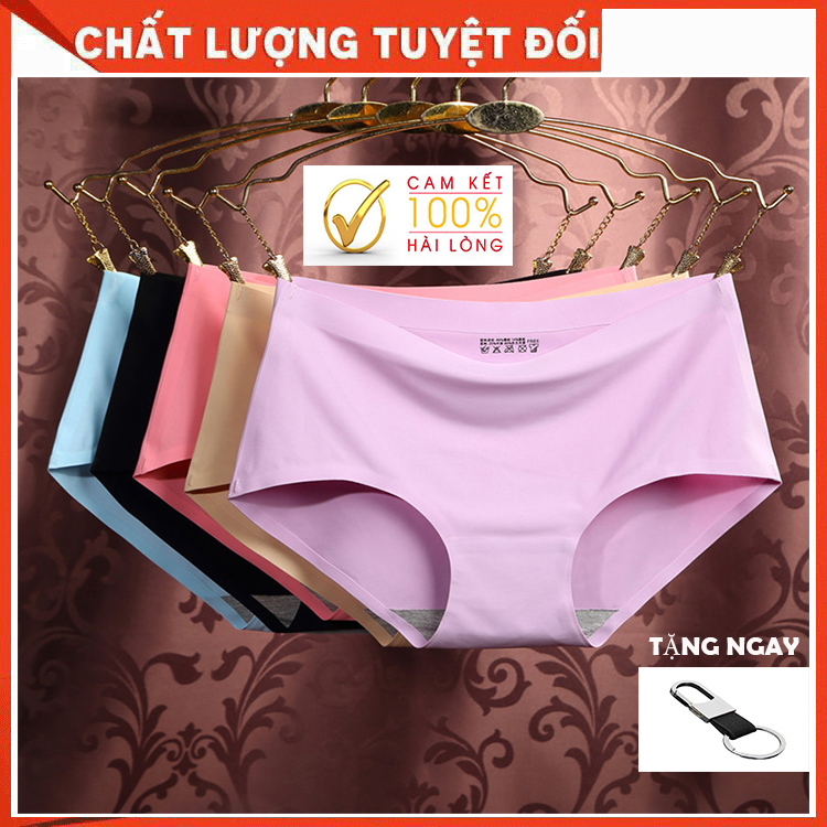 Combo 5 Quần lót nữ đúc su thun lạnh cạp ép không viền mềm mại