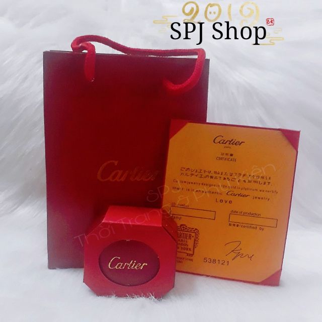 Hộp Catierrr Đựng Nhẫn Trọn Bộ Như Hình (3 Món)