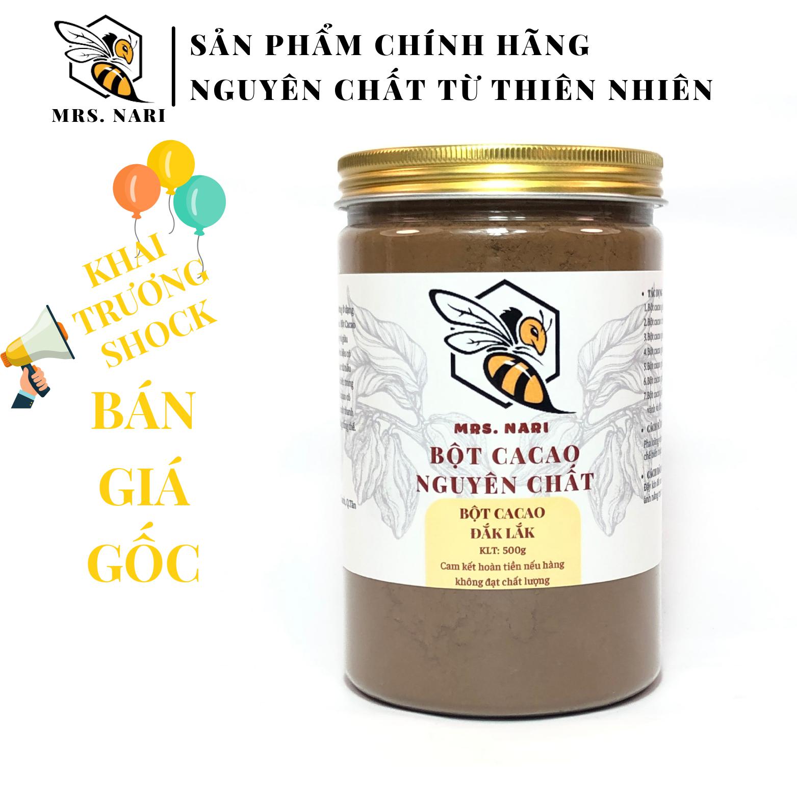 Bột cacao nguyên chất 50g Nari Farm - Bột cacao tự nhiên