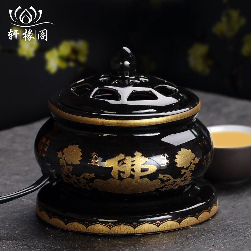 Lư xông trầm, lư đốt trầm điện điện có hẹn giờ chỉnh nhiệt gốm sứ cao cấp chịu nhiệt