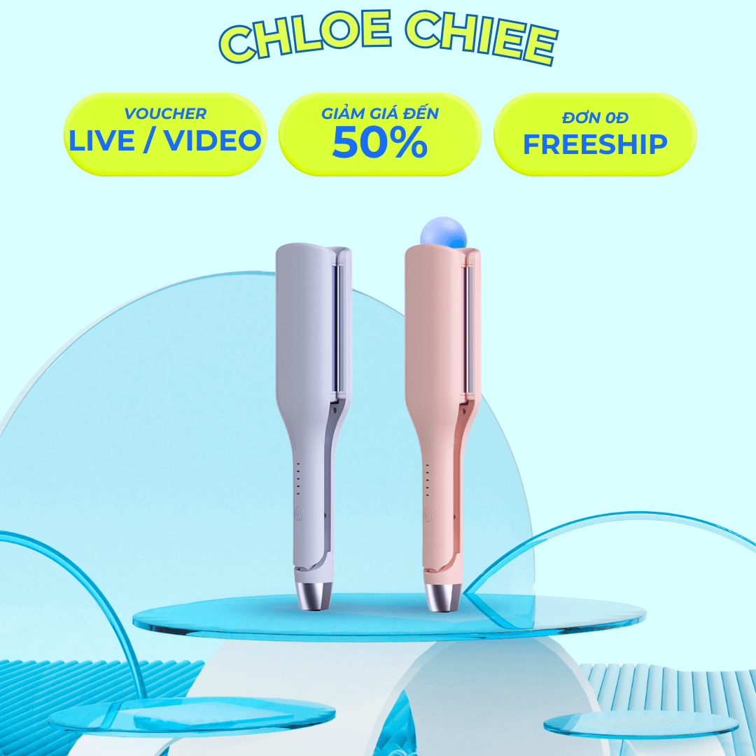 Máy Uốn Tóc Hippie 32mm Làm Tóc Xoăn Sóng Nước Hàn Quốc Chất Liệu Gốm Sứ Ceramic Cao Cấp Có Ion Âm Nuôi Dưỡng Bảo Vệ Tóc Máy Bấm Tóc Gợn Sóng 5 Cấp Độ Nhiệt Tay Cầm Chống Bỏng Chống Cháy Nổ