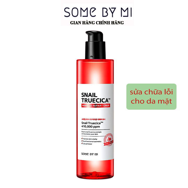 Toner SOME BY MI Snail Truecica Miracle Repair 135ml - Nước hoa hồng skincare triết suất từ ốc sên giúp phục hồi da mặt - Mỹ phẩm Mall