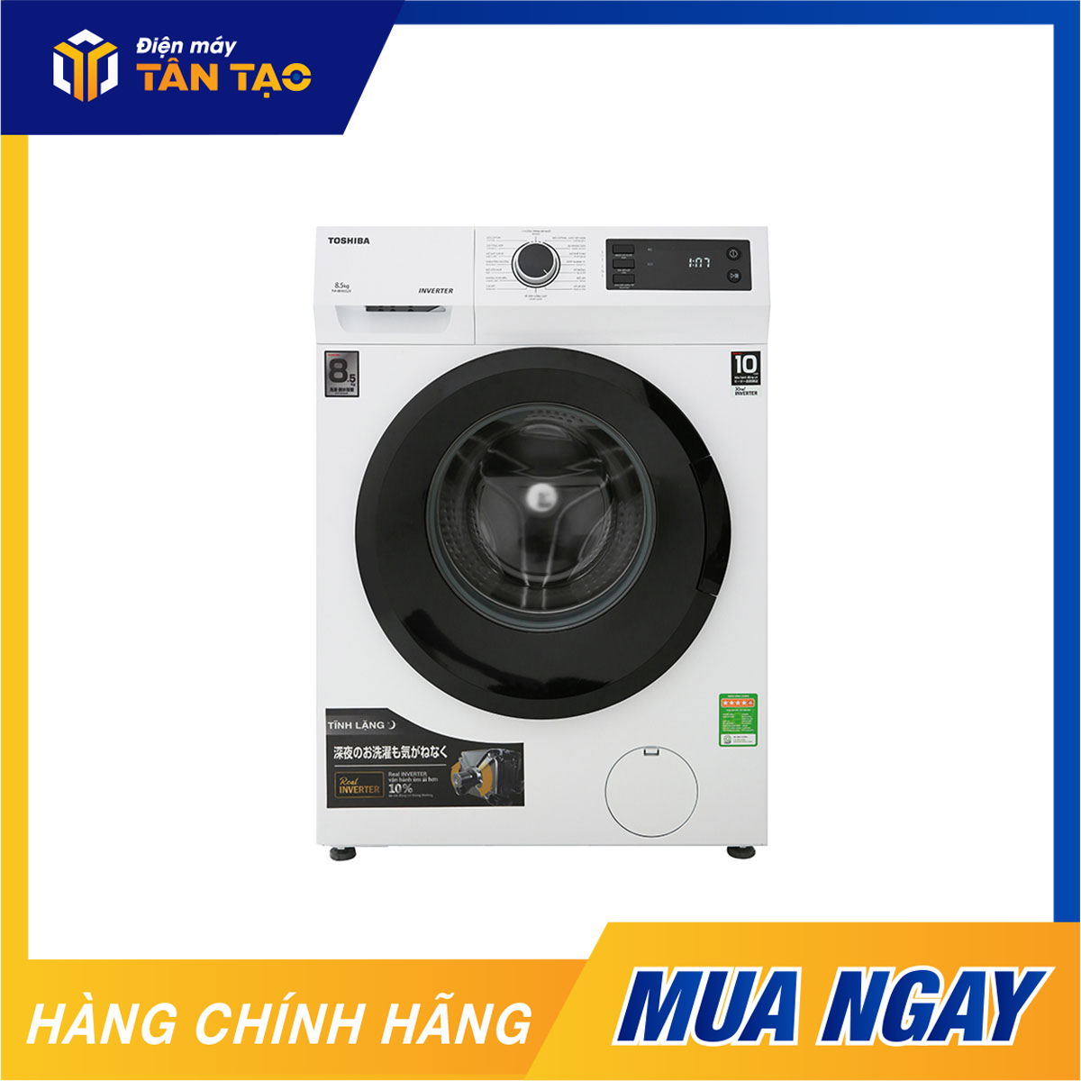 Máy giặt cửa trước toshiba inverter 8.5 kg tw-bh95s2v wk