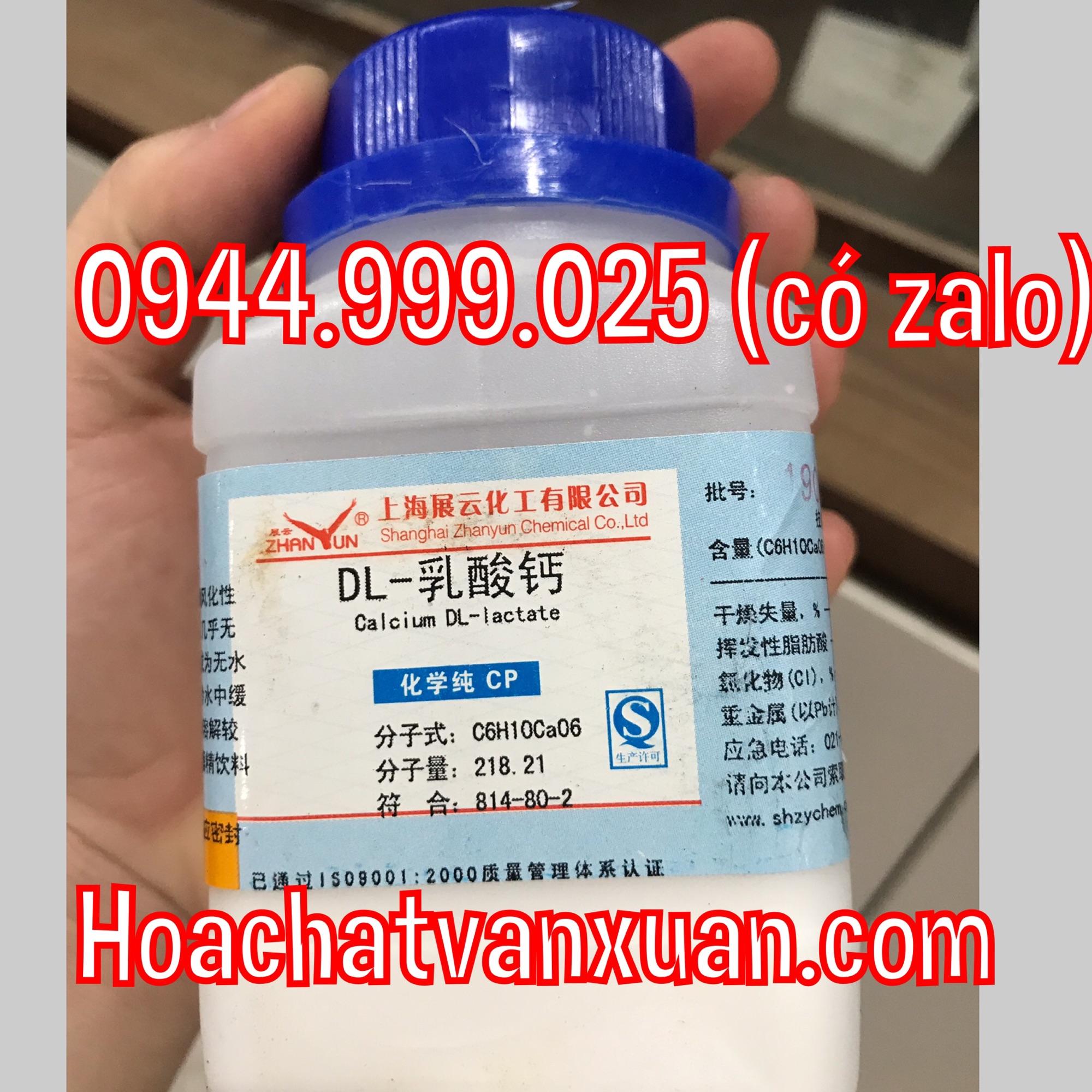 Calcium lactate cas 814-80-2 lọ 100g canci lactate c6h10cao6