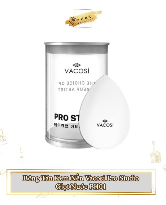 Bông Phấn Tán Kem Nền Vacosi Pro Giọt Nước PH01