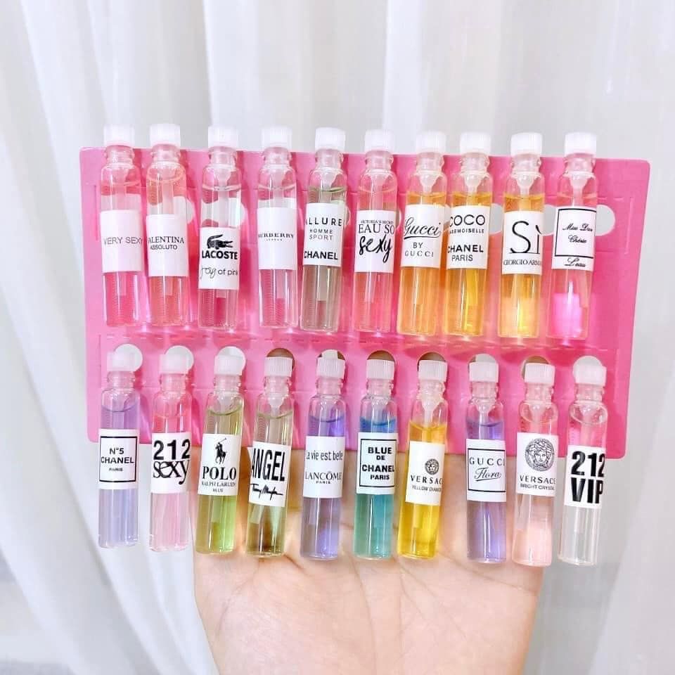 Sét 20 ống nước hoa mini