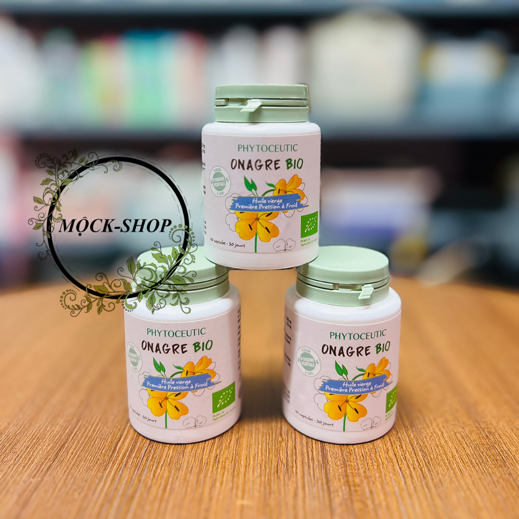 Viên uống tinh dầu hoa anh thảo hữu cơ Pháp Huile Onagre Bio Phytoceutic 90viên