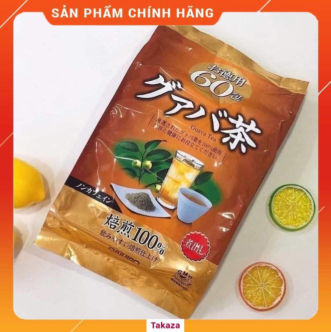 Trà lá ổi Nhật Bản túi 60 gói thanh lọc cơ thể