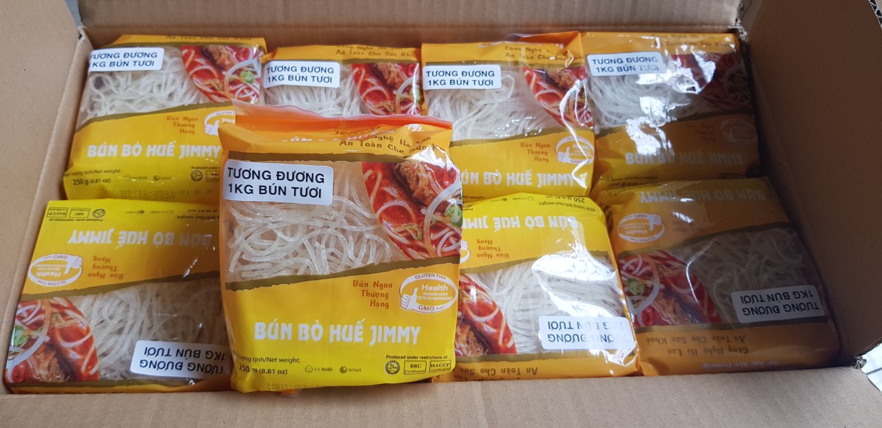 Thùng bún bò jimmy 16 gói hsd 30/01/2025