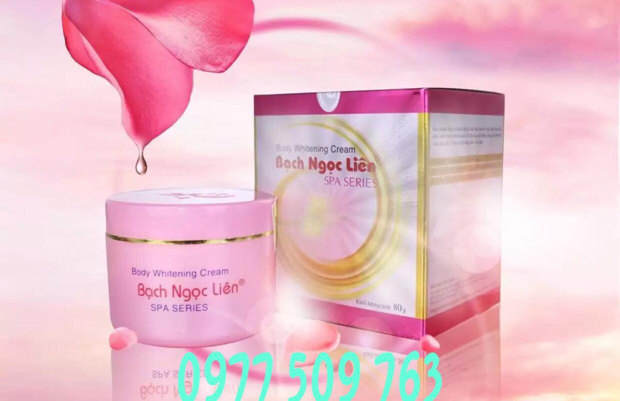Genuine - Bach Ngoc Lien Cream Spa Series Body Whitening - Pink 80gr