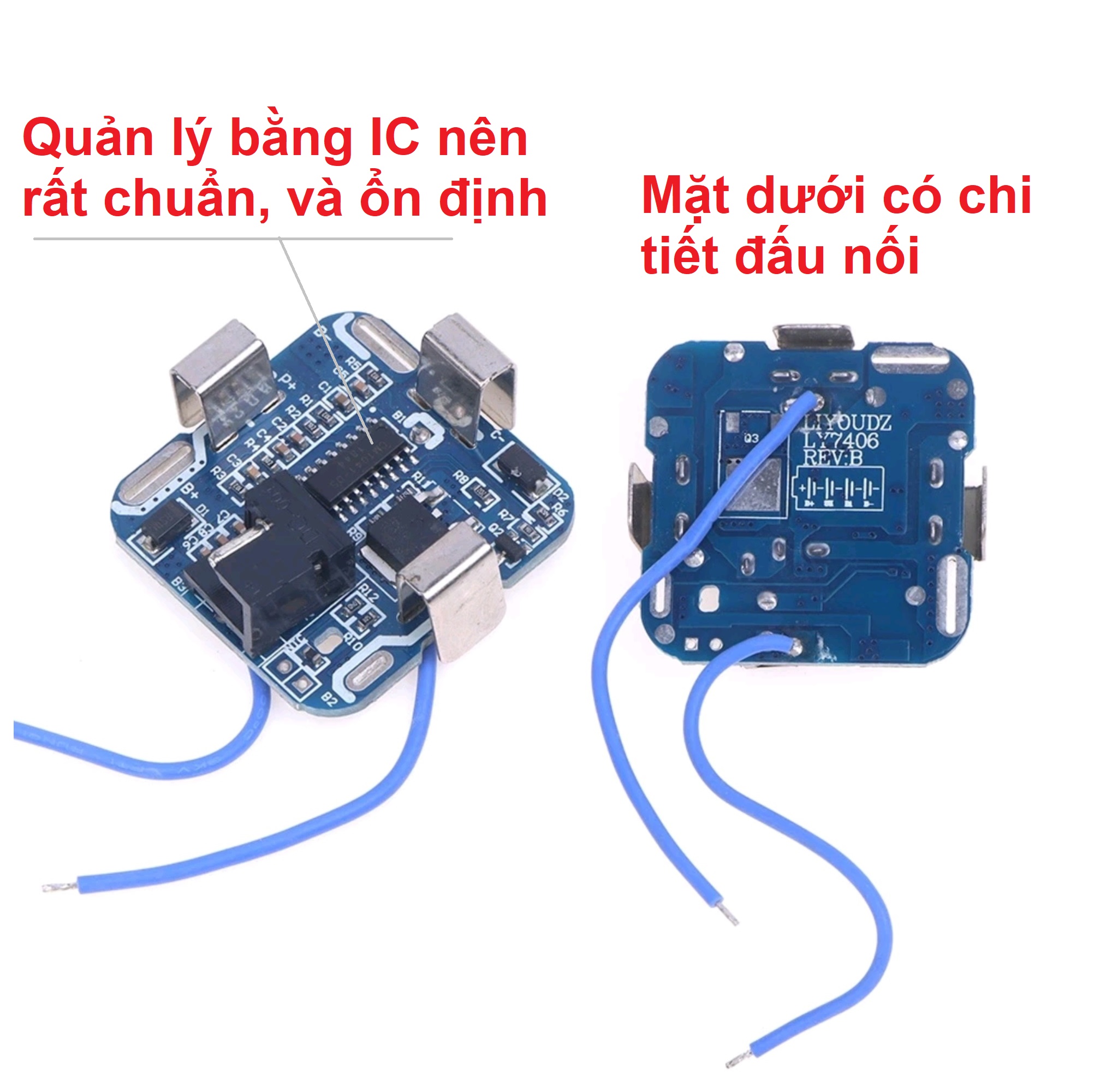 Mạch bảo vệ 4s 16,8v 4 cell pin lithium li-on 18650 nối tiếp, chuyên dùng đóng khối pin 4s cho thiết bị chạy điện 14,4v - 16,8v