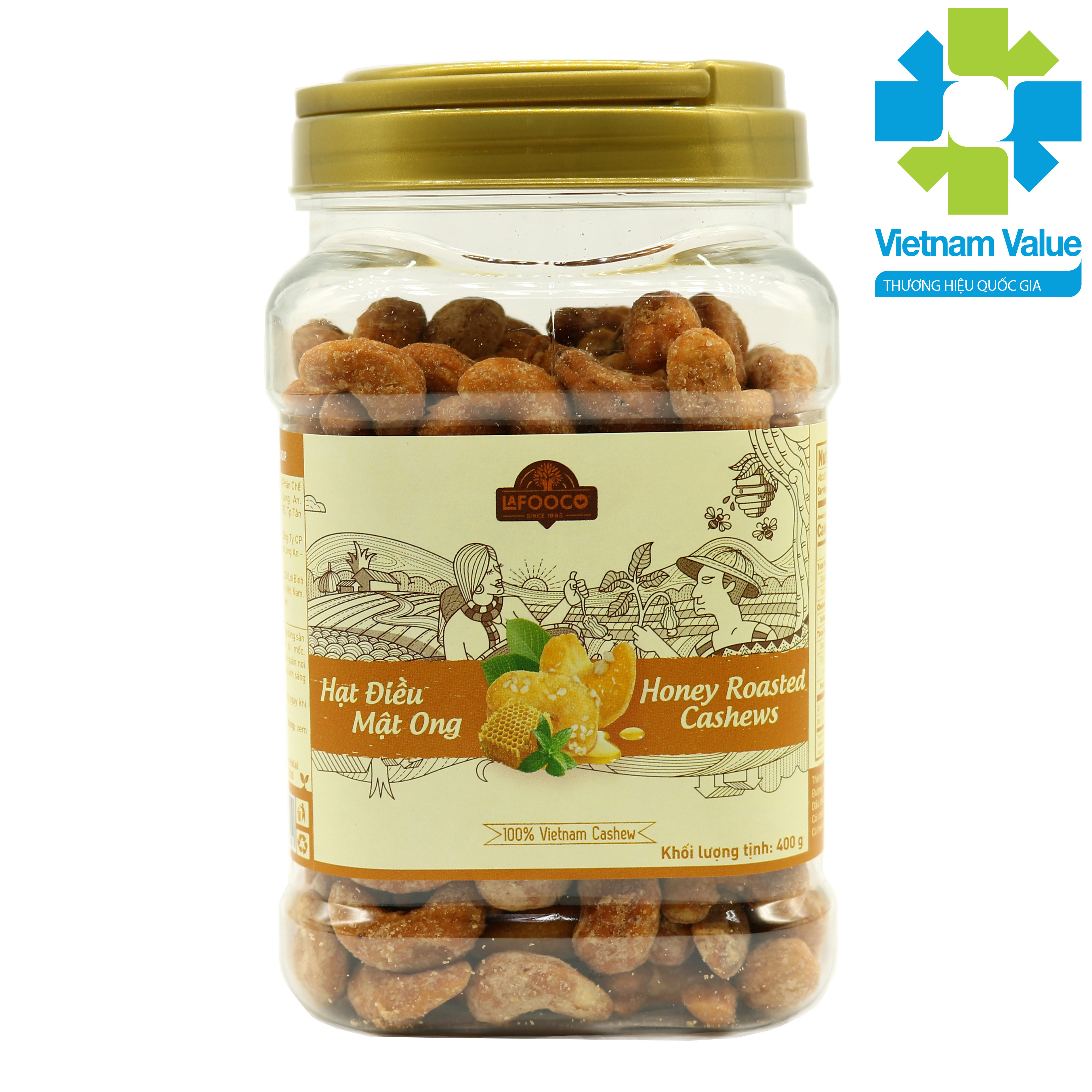 Hạt điều mật ong 400g lafooco