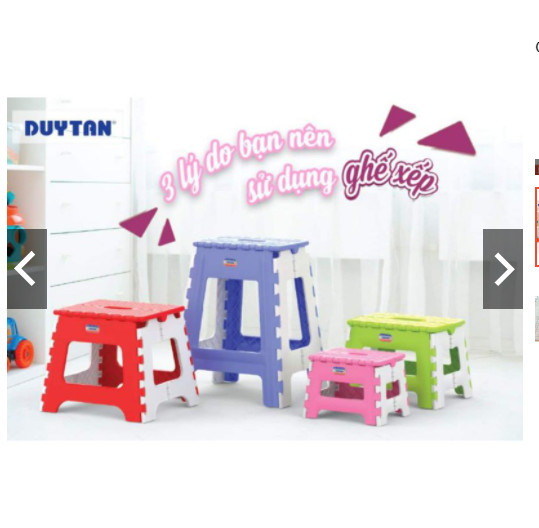 [HCM]Ghế Nhựa Xếp Duy Tân nhiều màu