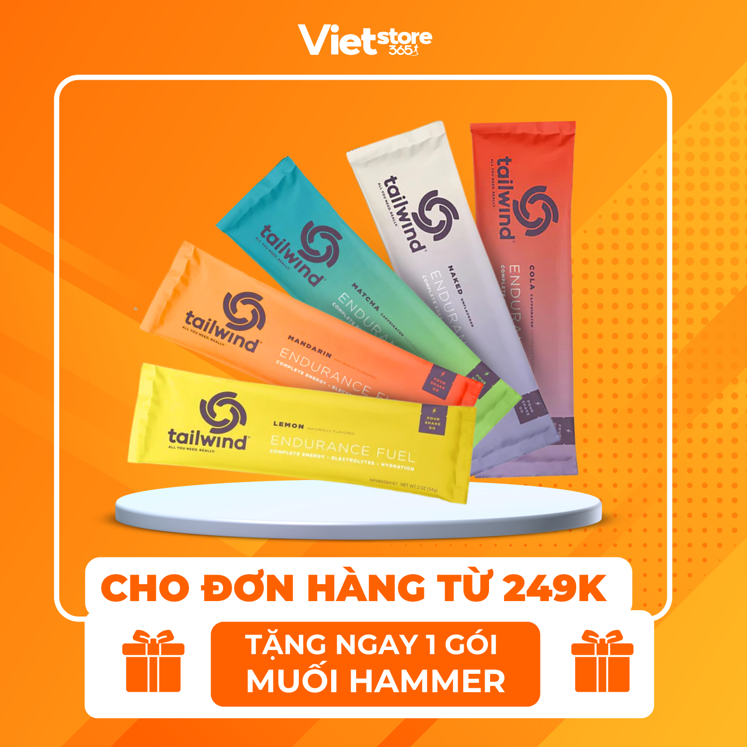 Thực phẩm bảo vệ sức khỏe bột bổ sung năng lượng Tailwind Endurance Fuel - Nhiều vị