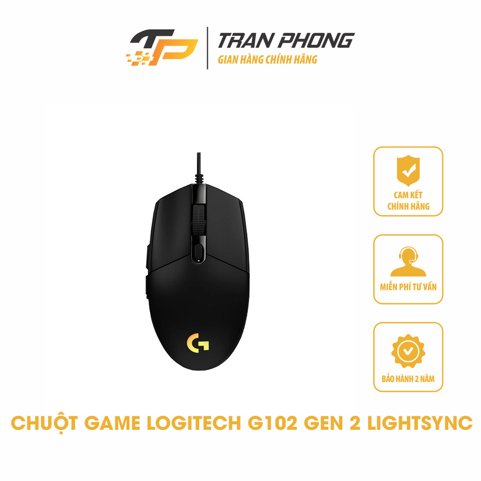 Chuột Gaming Logitech G102 Gen2 Lightsync - Hàng Chính Hãng