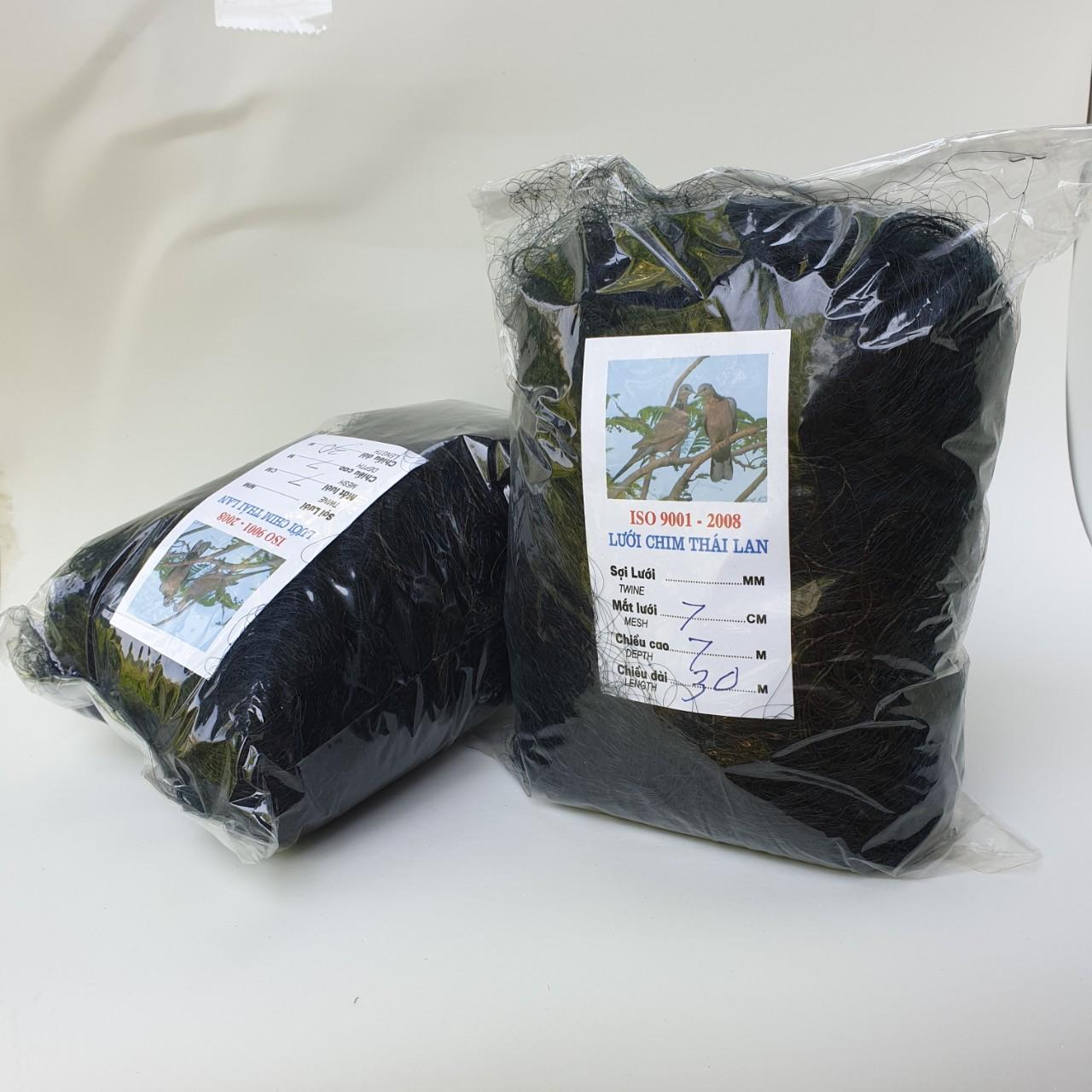 Lưới bẫy chim, chim cu gáy, chim quốc, gà rừng nhỏ mắt 7cm cao 7m hàng chất lượng