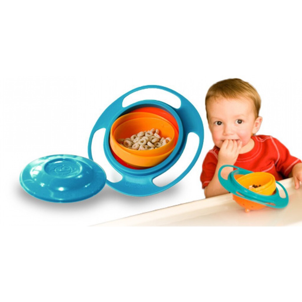 Chén Thông Minh Universal Gyro Bowl Chống Đổ chén ăn dặm cho bé