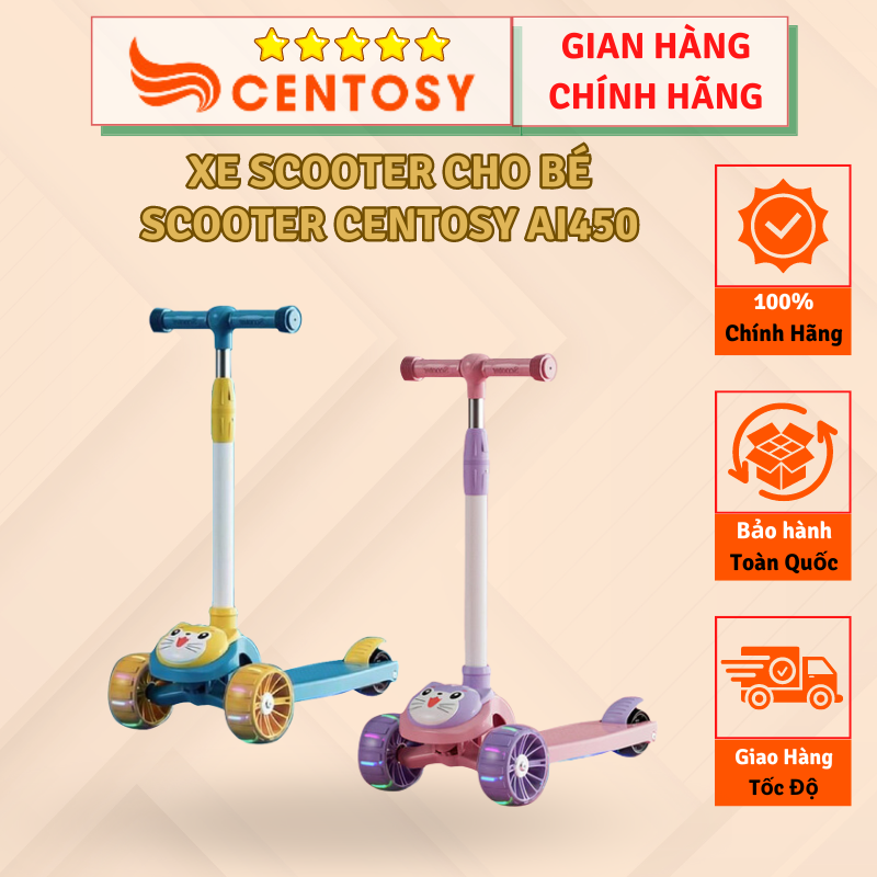 Xe scooter cho bé giá rẻ scooter centosy ai450 xe có nhạc và có đèn nháy