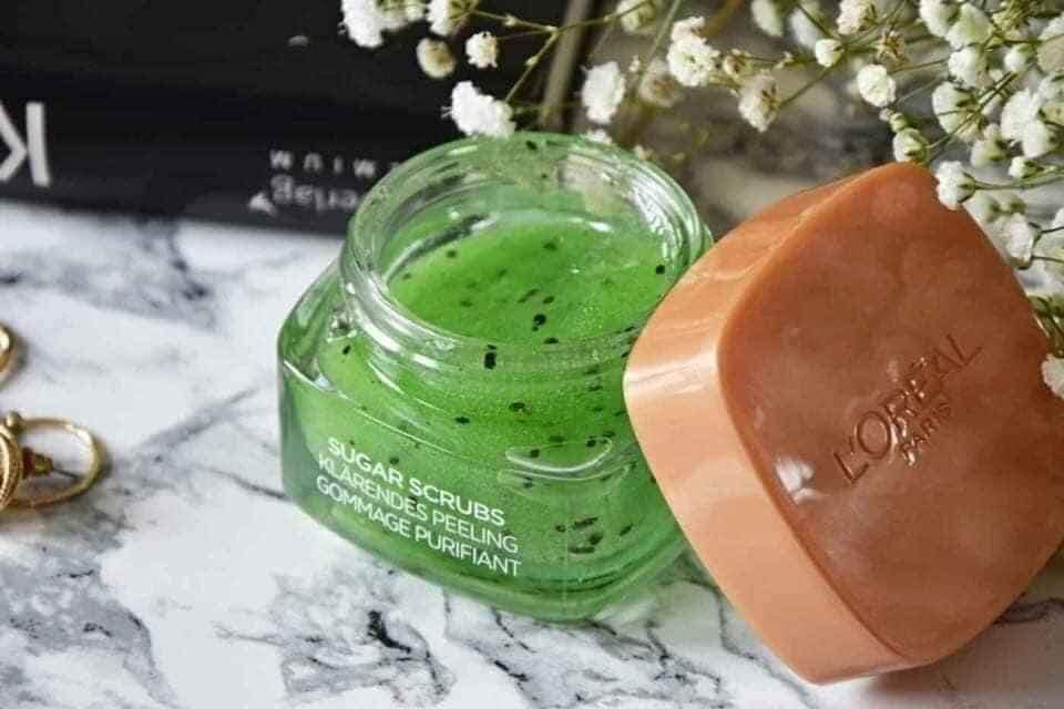 Bill pháp - tẩy tế bào chết l’oréal paris pure-sugar scrub kiwi