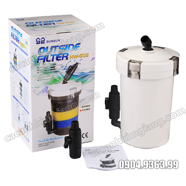Lọc phụ sunsun hw-603 cho bể thuỷ sinh