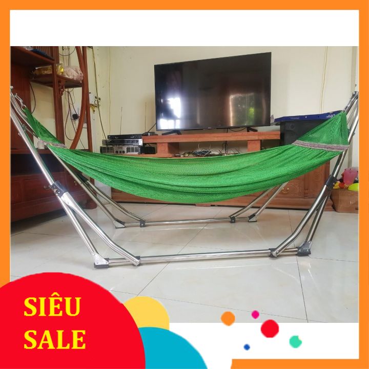 Võng Xếp Inox Giá rẻ cam kết 100% Inox