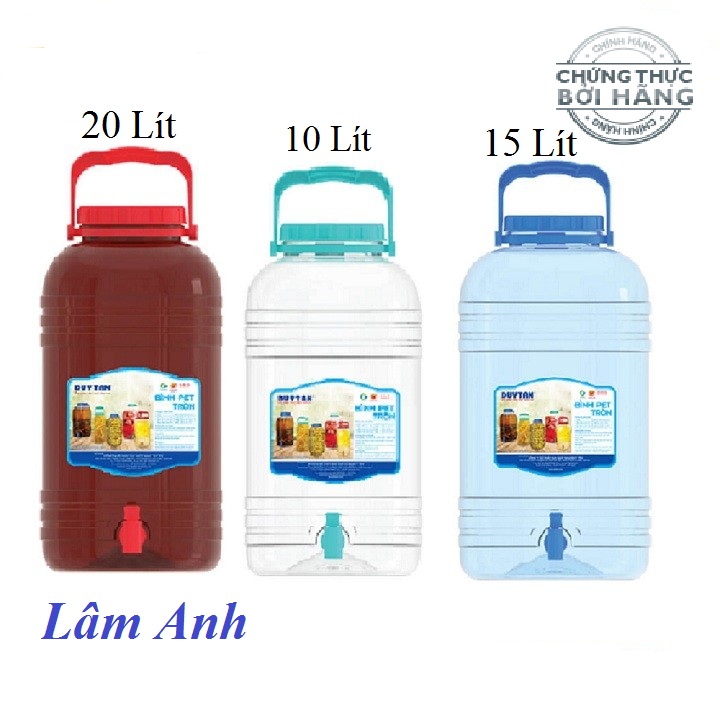 Bình Nhựa Có Vòi Đa Năng (Bình Ngâm Rượu) 10L