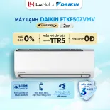 [MIỄN PHÍ LẮP ĐẶT 1TR5] MỚI 2025 - Máy lạnh Inverter 1 chiều FTKF50ZVMV 2HP (18.000TBU)
