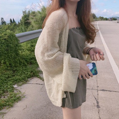 Áo Khoác Len Nữ Dệt Kim Khoác Mỏng Nhẹ Cực Xinh