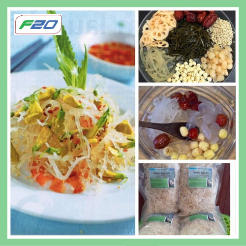 Rong Sụn Gai Tươi Muối Tinh Gói 100g - Dùng làm gỏi/nấu chè/làm đông sương