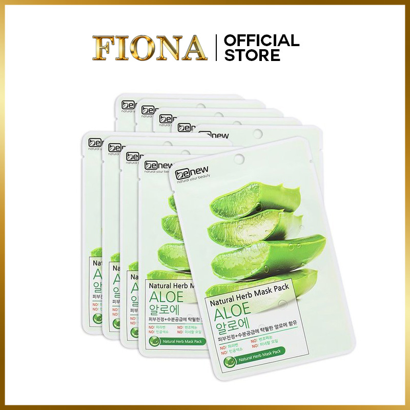 Mặt nạ Benew cấp ẩm, trắng da chiết xuất Lô hội - Benew Natural Herb Mask Pack cao cấp Hàn Quôc [Hàng chính hãng]