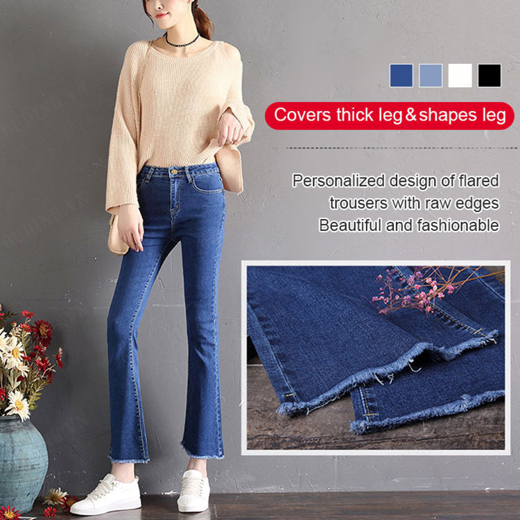 ouding Stay in Fashion with the Latest Ulzzang Women s Denim Jeans