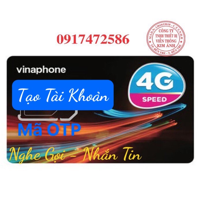 09- SIM VINAPHONE NGHE GỌI NHẬN MÃ LÀM CÔNG VIỆC-TẠO TK-NGHE GỌI TỐT, SÀI MÃI MÃI, SIM VINA NGHE GỌI FREESHIP - CHƯA KÍCH HOẠT