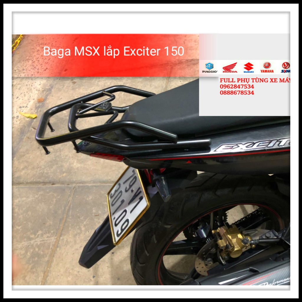Baga sau MSX lắp Exciter 150 hầm hố cho xế yêu
