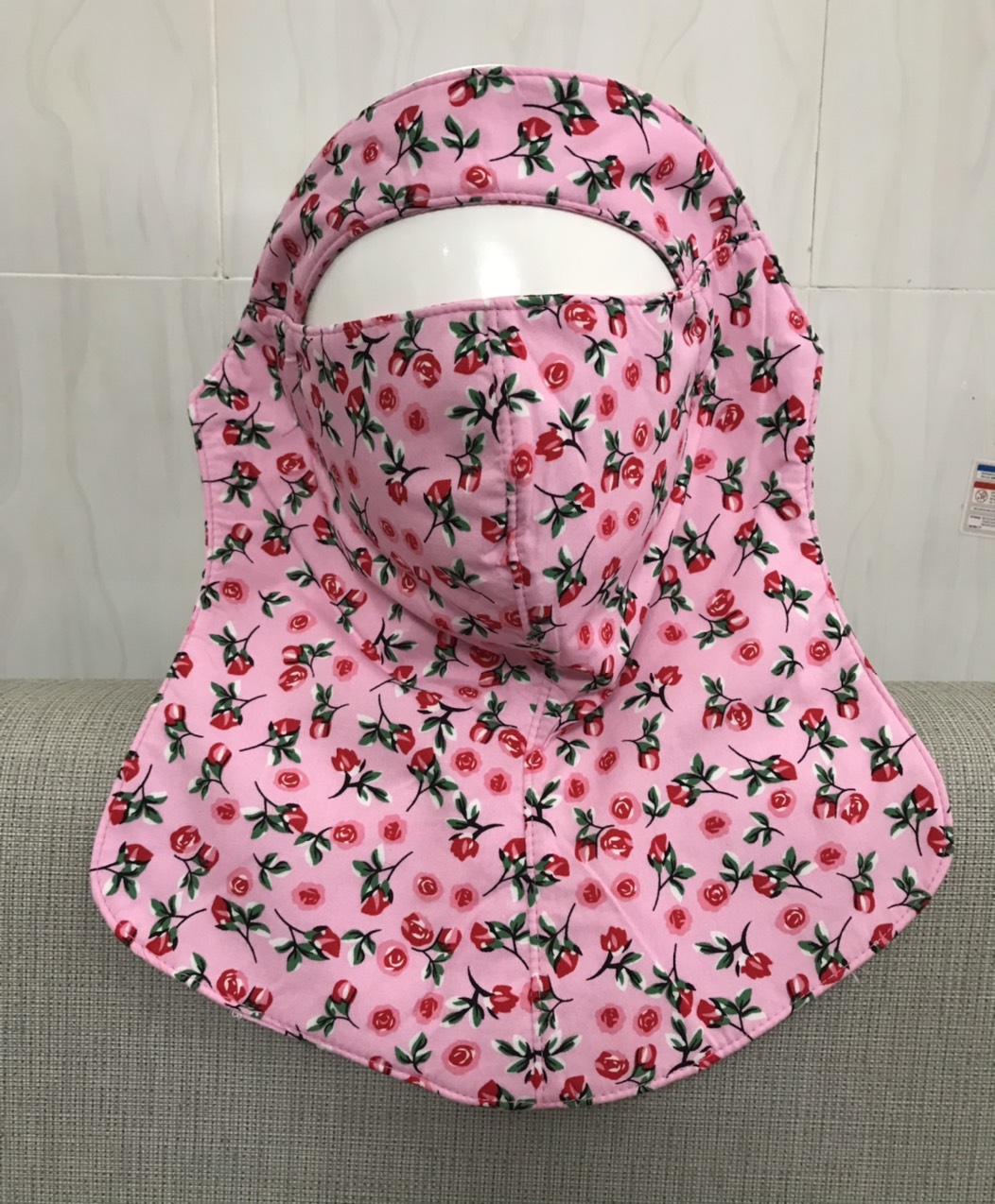 [HCM]Combo 5 khẩu trang vải   yếm che trán  2 mặt vải tole trước sau  giao ngẫu nhiên nhiều màu  ảnh thật  bảo đảm giao đúng hàng  Ninja chống nắng