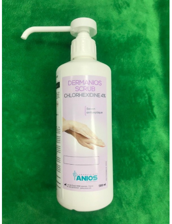 Dung dịch rửa tay Anios Dermanios 4%, Gel sát khuẩn Anios, chai 500 ml