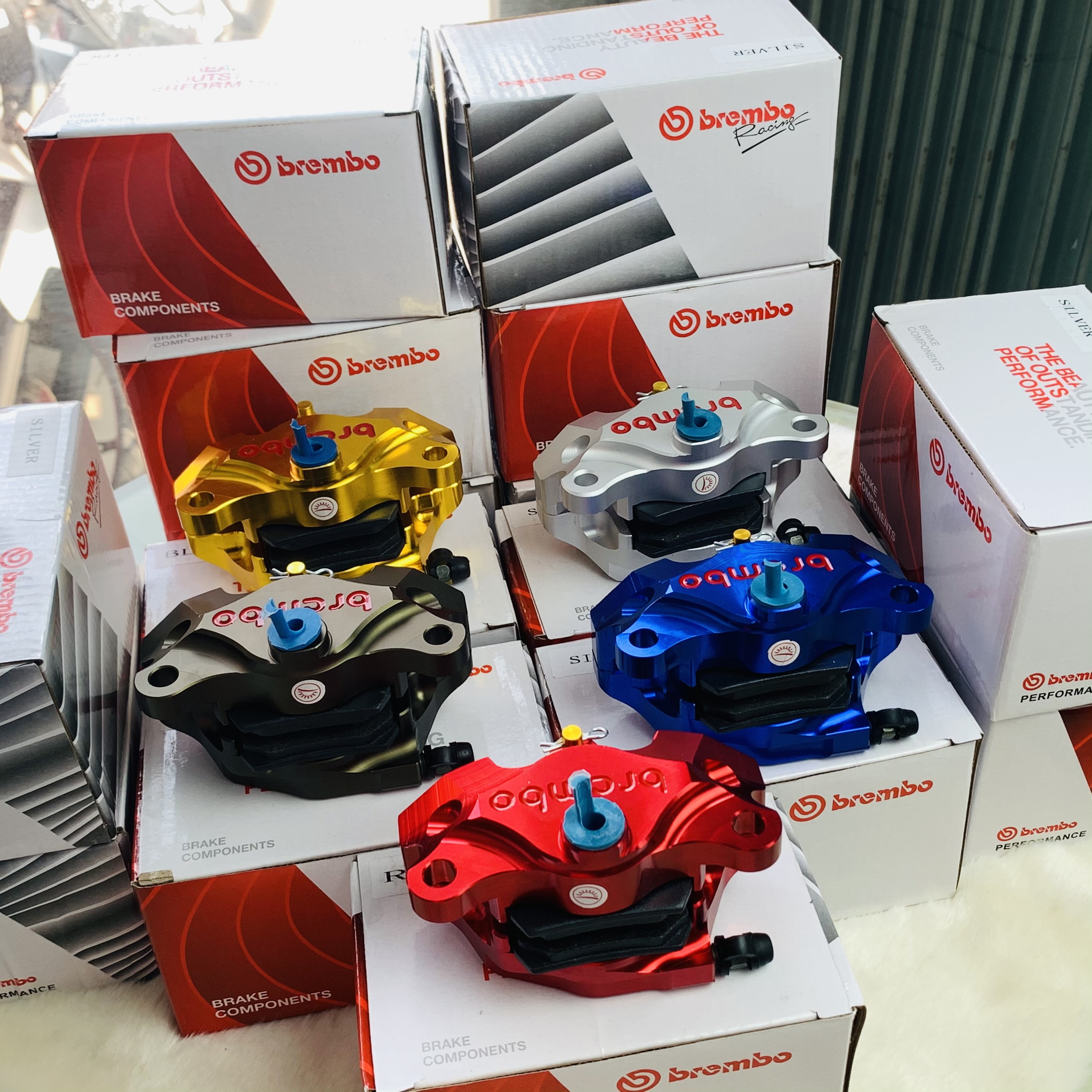 Heo Brembo 2 Piston đối xứng gắn được mọi dòng xe