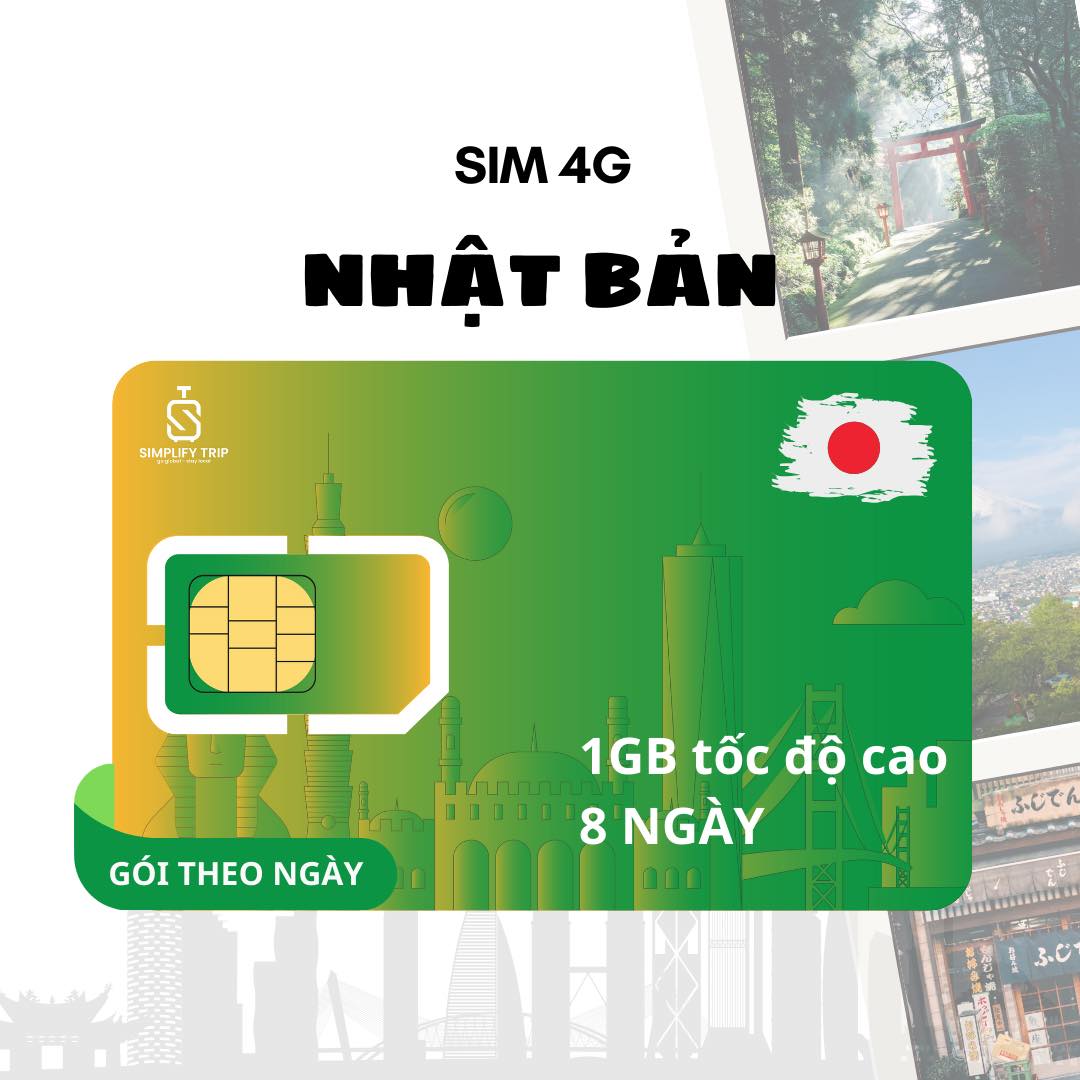 Hcm - freeship - chưa kích hoạt. sim data du lịch 4g nhật bản 8 ngày - mỗi ngày 1gb tốc độ cao.