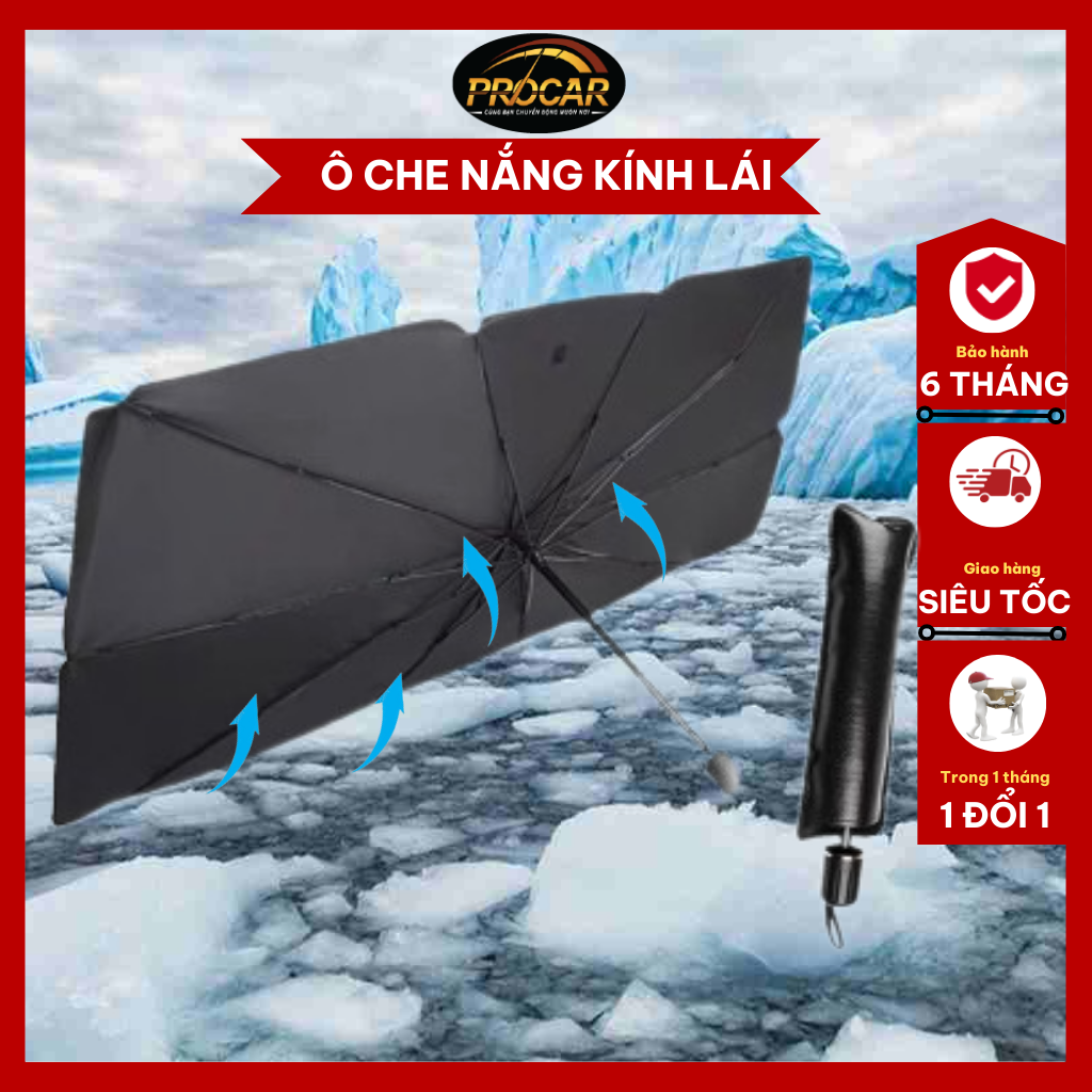 Dù che nắng kính lái ô tô, ô che nắng ô tô chống nóng cao cấp cho các loại xe ô tô