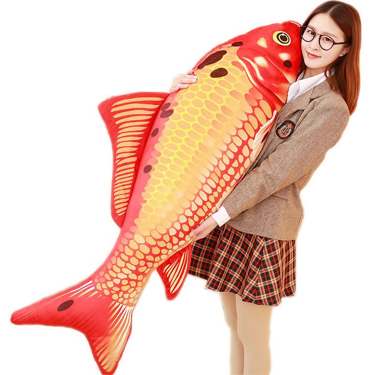 Gối ôm hình cá chép khổng lồ 120cm mềm mịn ảnh thật