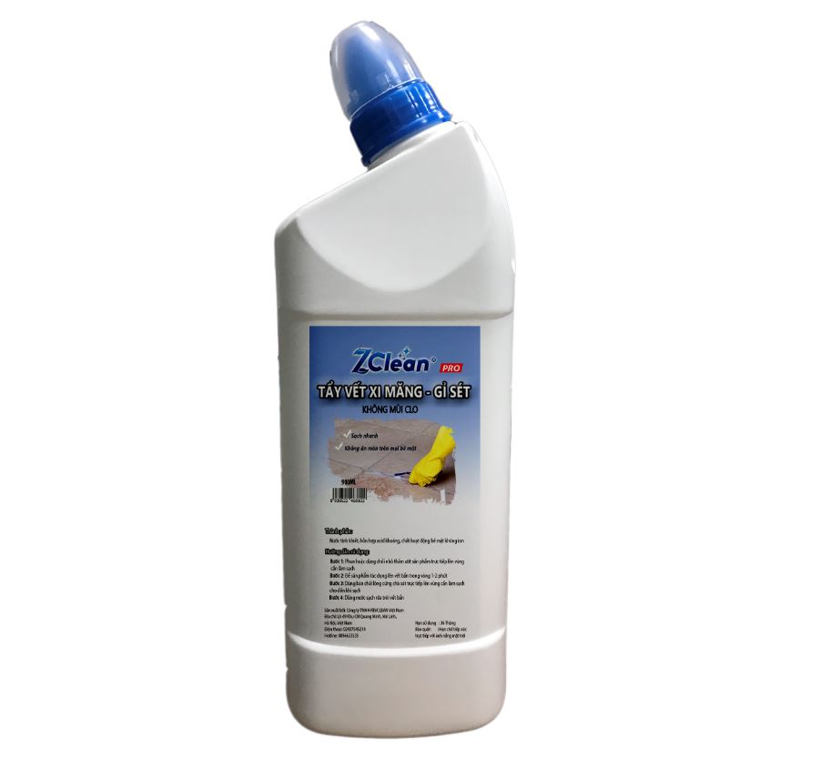 Nước tẩy vết xi măng zclean