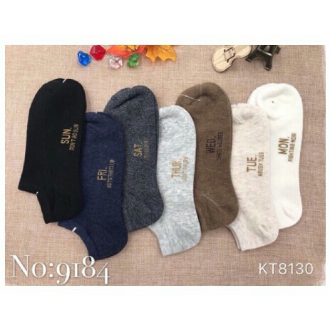 Tất Tuần Nam, Set 7 Đôi Tất Nam Các Ngày Trong Tuần