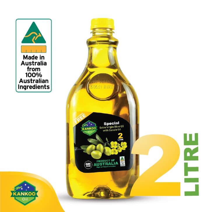 Dầu ăn Oliu hạt cải Kankoo loại 2 lít - Dầu ăn chuyên chiên xào, salad thơm ngon, tốt cho sức khỏe, nhập khẩu từ Úc