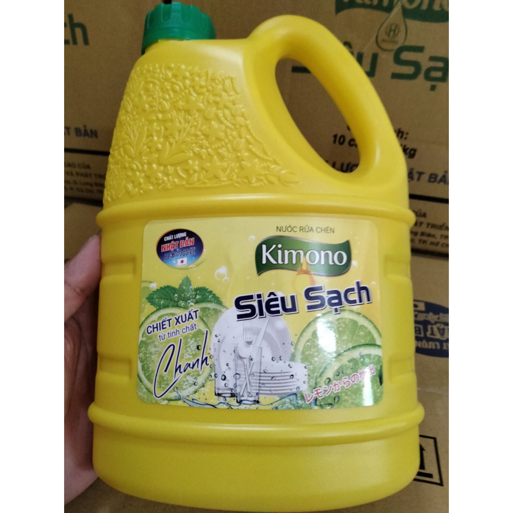Nước rửa chén bát kimono công nghệ nhật bản 1kg4
