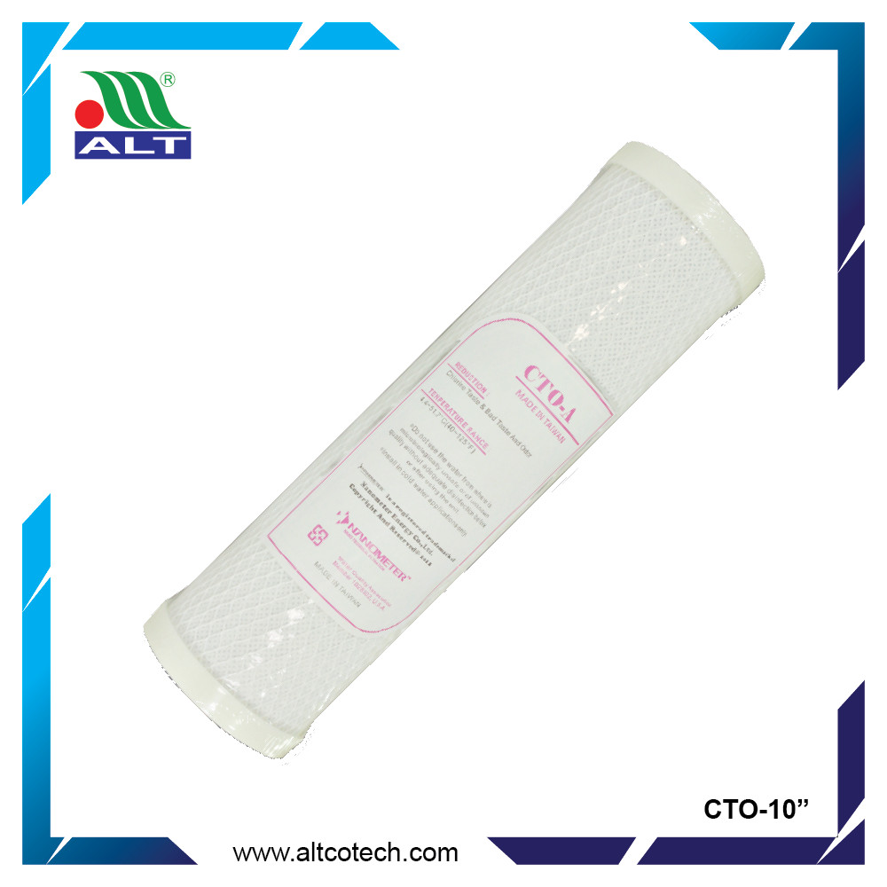 Lõi lọc than hoạt tính dạng nén CTO 10''