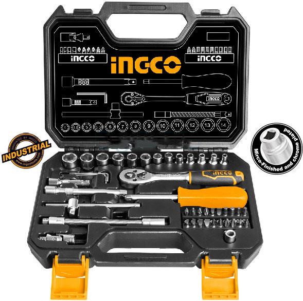 4-14mm bộ tuýp 1/4inch 45 chi tiết ingco hkts14451
